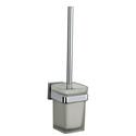 Kubix Chrome Wall Mounted Toilet Brush & Holder Easy to Install High Quality Bathroom Accessory