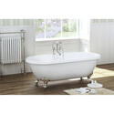 Extra Product Image For Royal Shakespeare Double Ended Roll Top Bath With Chrome Feet 1
