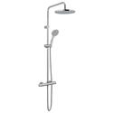 Velo Thermo Round Shower Valve With Integrated Diverter