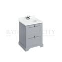 Extra Product Image For Burlington Freestanding 650Mm Vanity Unit With 2 Drawers 2