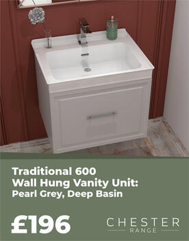 Chester - traditional wall hung vanity unit 