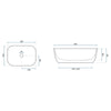 Bodine Matt White Marble Countertop Basin
