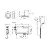 MIRA PLATINUM DUAL PUMP MIXER CEILING FED