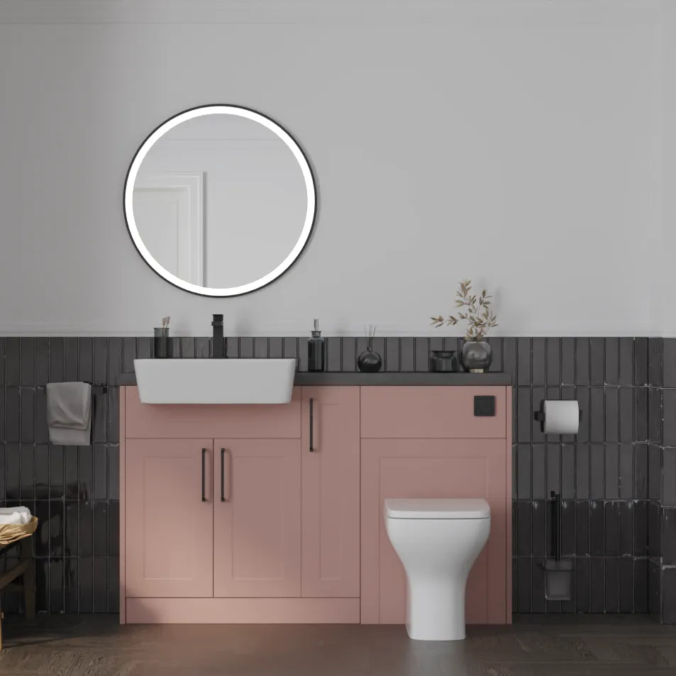 Oliver Pink Shaker Fitted Furniture Combination