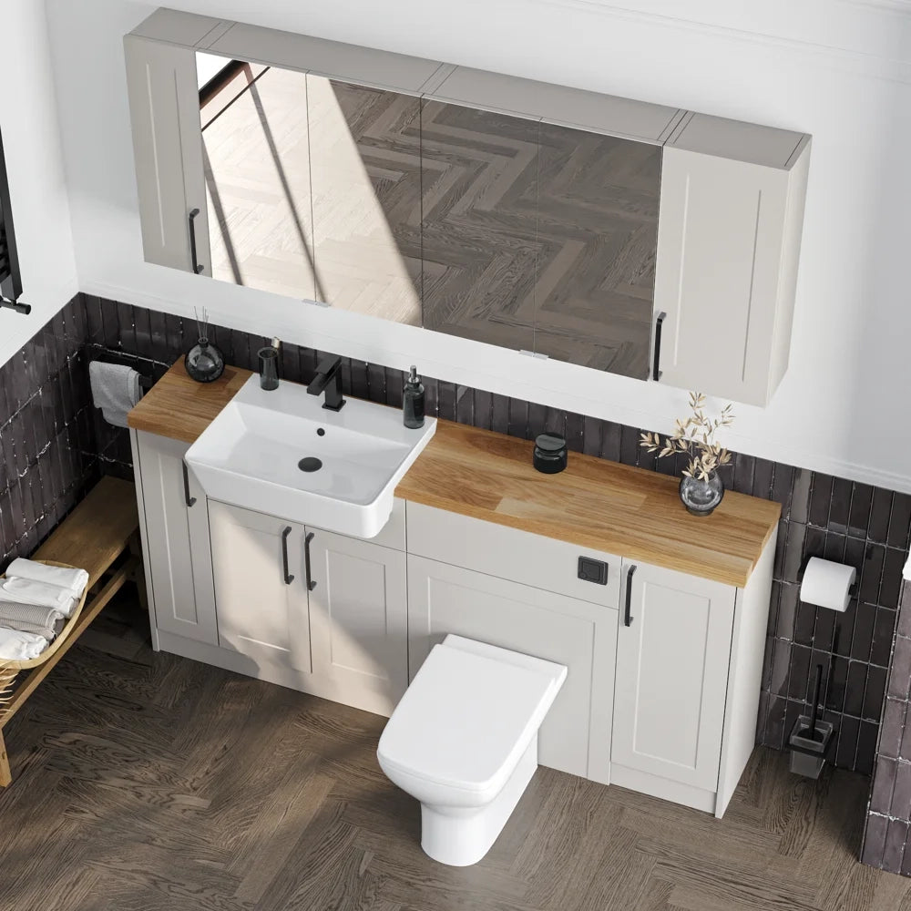 Oliver 1700 Cashmere Shaker Fitted Furniture Combination