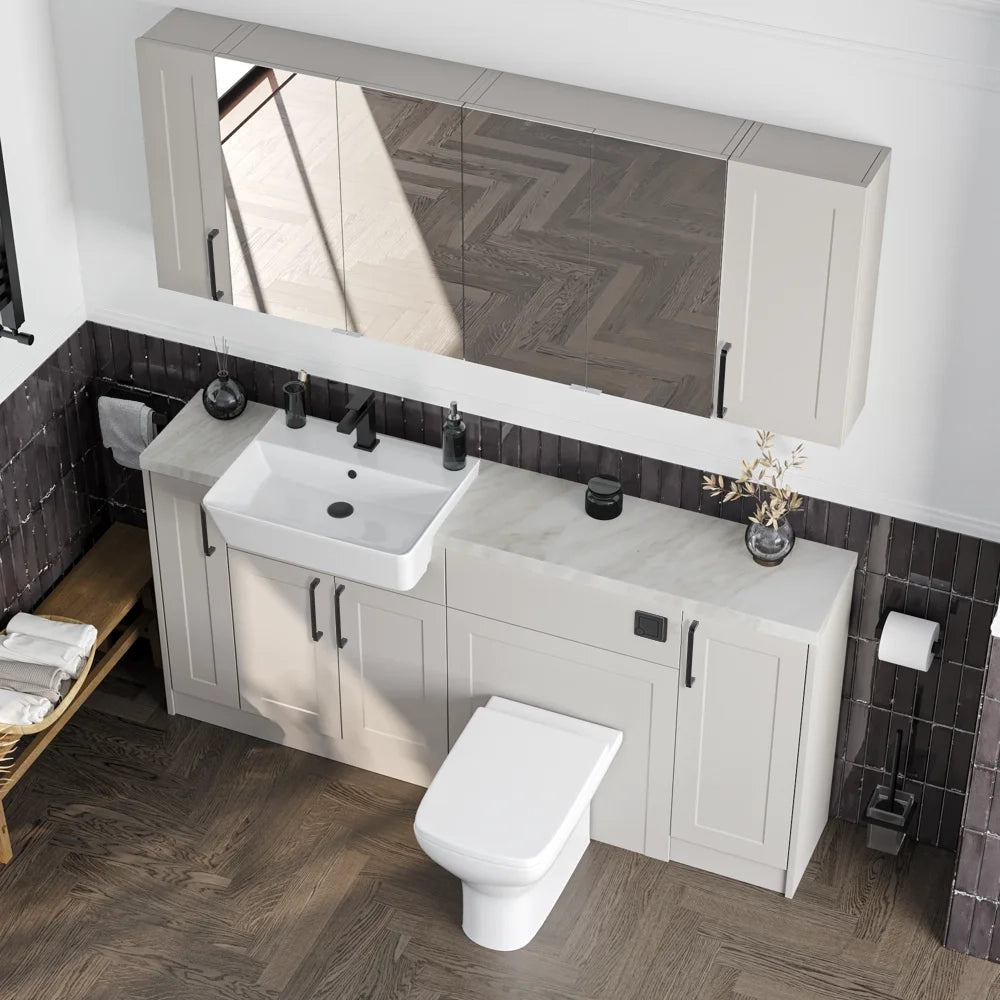 Oliver 1700 Cashmere Shaker Fitted Furniture Combination