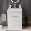 Form 600mm Freestanding White Gloss Vanity Unit with Tap