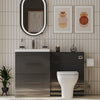 Form 1200mm Freestanding Bathroom Vanity Grey Furniture Suite with Tap & Waste