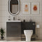 Form 1200mm Freestanding Bathroom Vanity Grey Furniture Suite with Tap & Waste