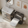 Form 1200mm Freestanding Bathroom Vanity Grey Furniture Suite with Tap & Waste