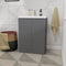 Mercury 600mm Small Cloakroom Matt Grey Vanity Unit with Basin