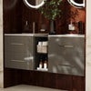 Sonix 1500 Wall Hung Double Basin Vanity Unit Grey