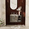 Sonix 890mm Grey Wall Hung Unit with Shelves