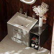 Sonix 890mm Grey Wall Hung Unit with Shelves