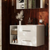 Sonix 890mm White Wall Hung Unit with Shelves