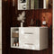 Sonix 890mm White Wall Hung Unit with Shelves