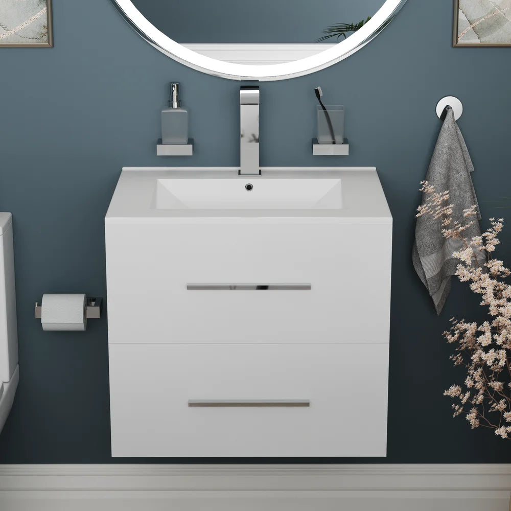 Sonix 600mm White Wall Hung Unit