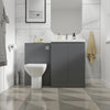 Mercury Matt Grey Vanity and WC Unit Suite