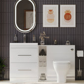 Form 1400mm Freestanding Bathroom Vanity Grey Furniture Set