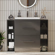 Form 1000mm Grey Vanity Unit with Shelves