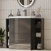 Form 1000mm Grey Vanity Unit with Shelves