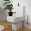 Laguna L-Shaped Shower Bath Suite — Basin, Pedestal, Toilet, Bath, Screen, Taps & Waste