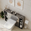 Form 1000mm Grey Back To Wall Toilet Unit with Shelves