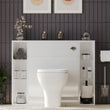 Form 1000mm White Back To Wall Combination Unit