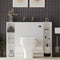 Form 1000mm White Back To Wall Combination Unit