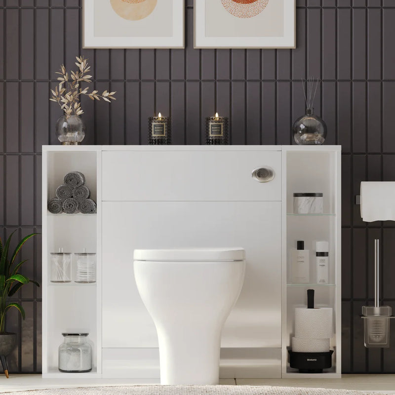 Form 1000mm White Back To Wall Combination Unit