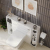 Form 1000mm White Back To Wall Combination Unit