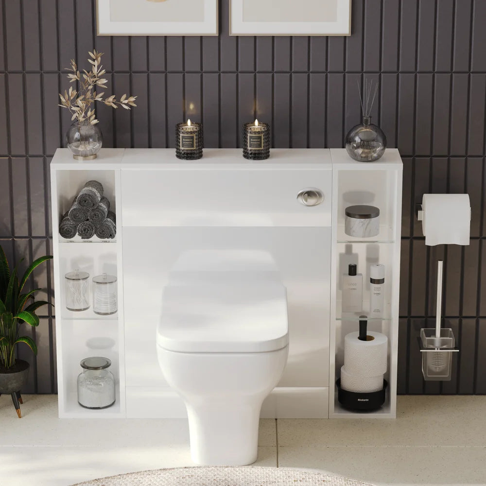 Form 1000mm White Back To Wall Combination Unit