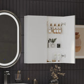 Form 2 Door Cabinet with Glass Shelves