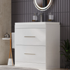 Form 800mm Freestanding White Gloss Vanity Unit