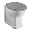 Fitzroy back to wall pan in comfort height, traditional styling with raised seat for easier sitting and standing