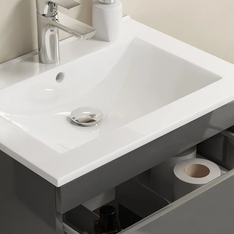 Pemberton 600mm Grey Freestanding Vanity Unit