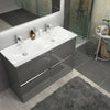 Pemberton 1200mm Freestanding Grey Double Vanity Unit