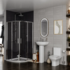 900 x 900 x 1750 Reduced Height Quadrant Radiant