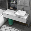 Jivana 1200mm Wall Hung White Single Countertop Vanity Unit