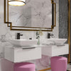 Jivana 1500mm Wall Hung White Countertop Vanity Unit
