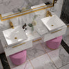 Jivana 1500mm Wall Hung White Countertop Vanity Unit