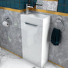Jivana 400mm White Cloakroom Vanity Unit