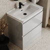 Ashford 800mm Floorstanding Pearl Grey Vanity Unit
