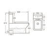 Ashford Standard Height Close-Coupled Toilet