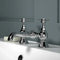 Chester crosshead bath filler tap in chrome, no waste, heritage design with traditional crosshead handles
