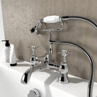Crosshead Bath Shower Mixer Tap with Handset & Hose Chester