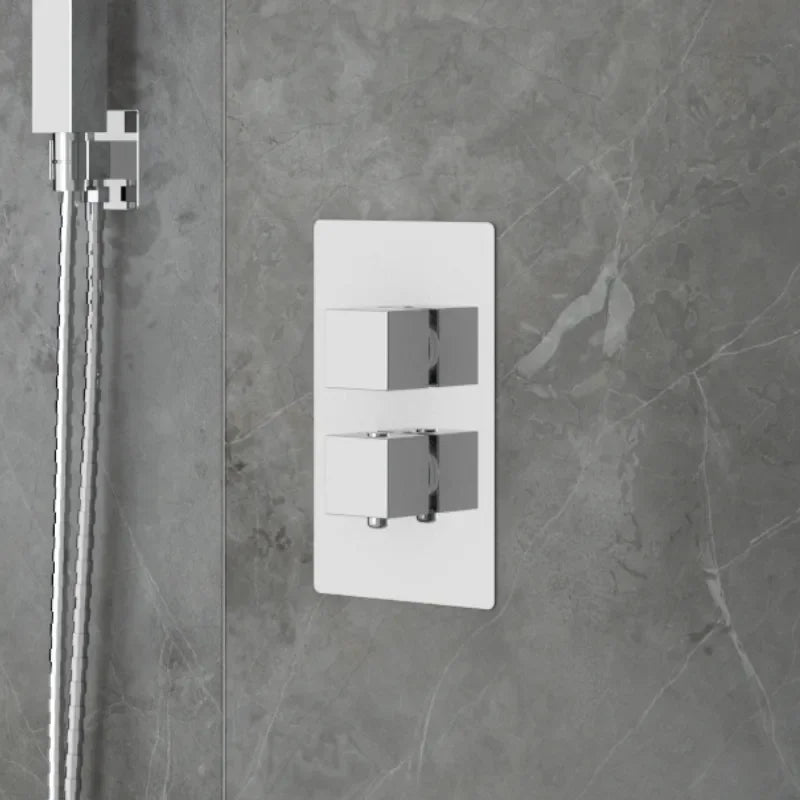 Square Shower Valve Twin 2 Way Ribble
