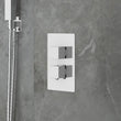Square Shower Valve Twin 2 Way Ribble