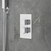 Square Shower Valve Twin 2 Way Ribble