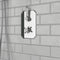 Carmel traditional shower valve twin 2-way with thermostatic stop in chrome, crosshead handles for two-outlet control